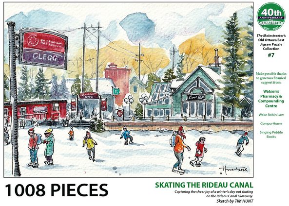 PUZZLE (1,008 Pieces) - The Mainstreeter's 40th Anniversary Jigsaw Puzzle (7 of 8) - Skating the Rideau Canal