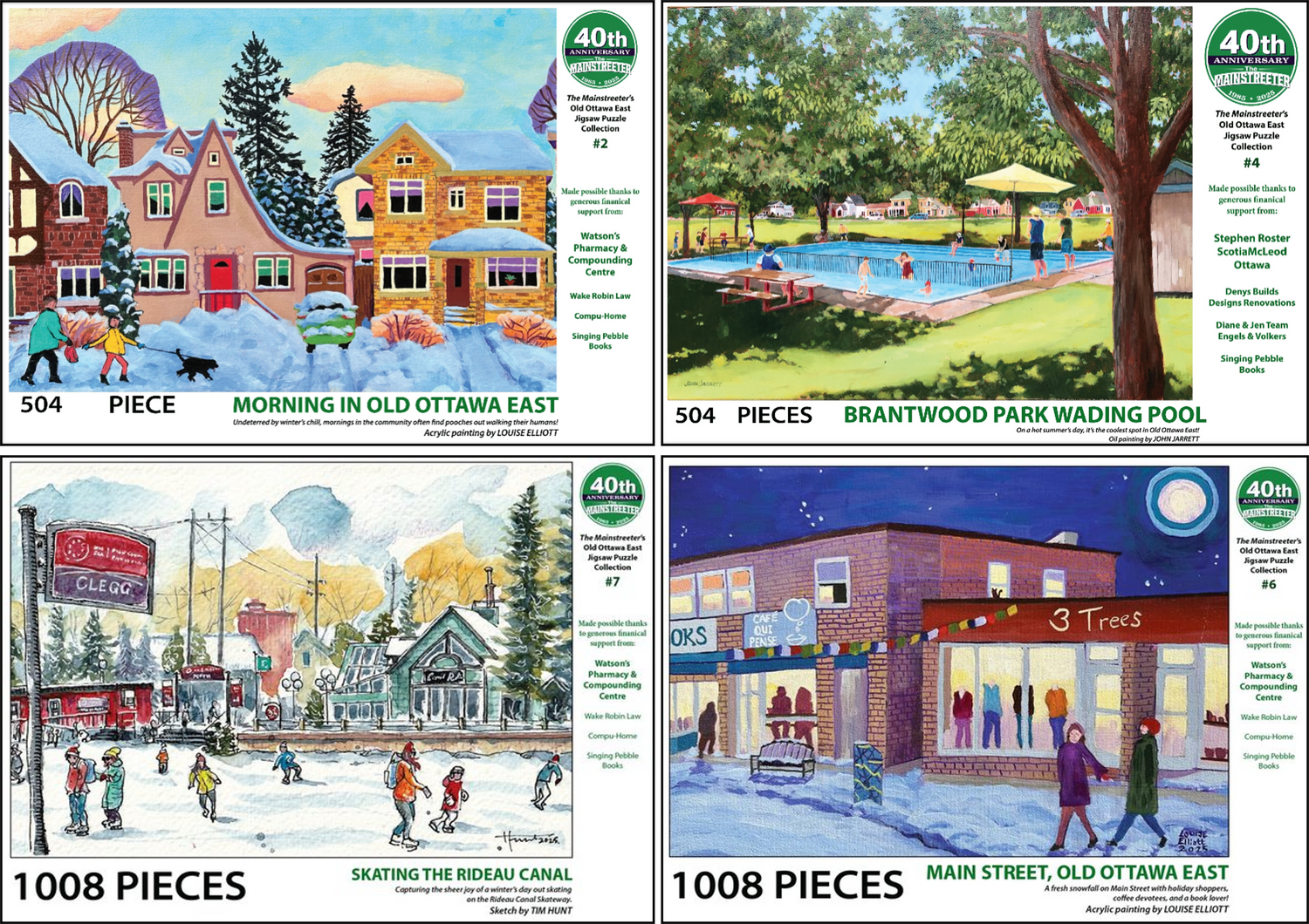 The Mainstreeter's 40th Anniversary Jigsaw Puzzle Collection