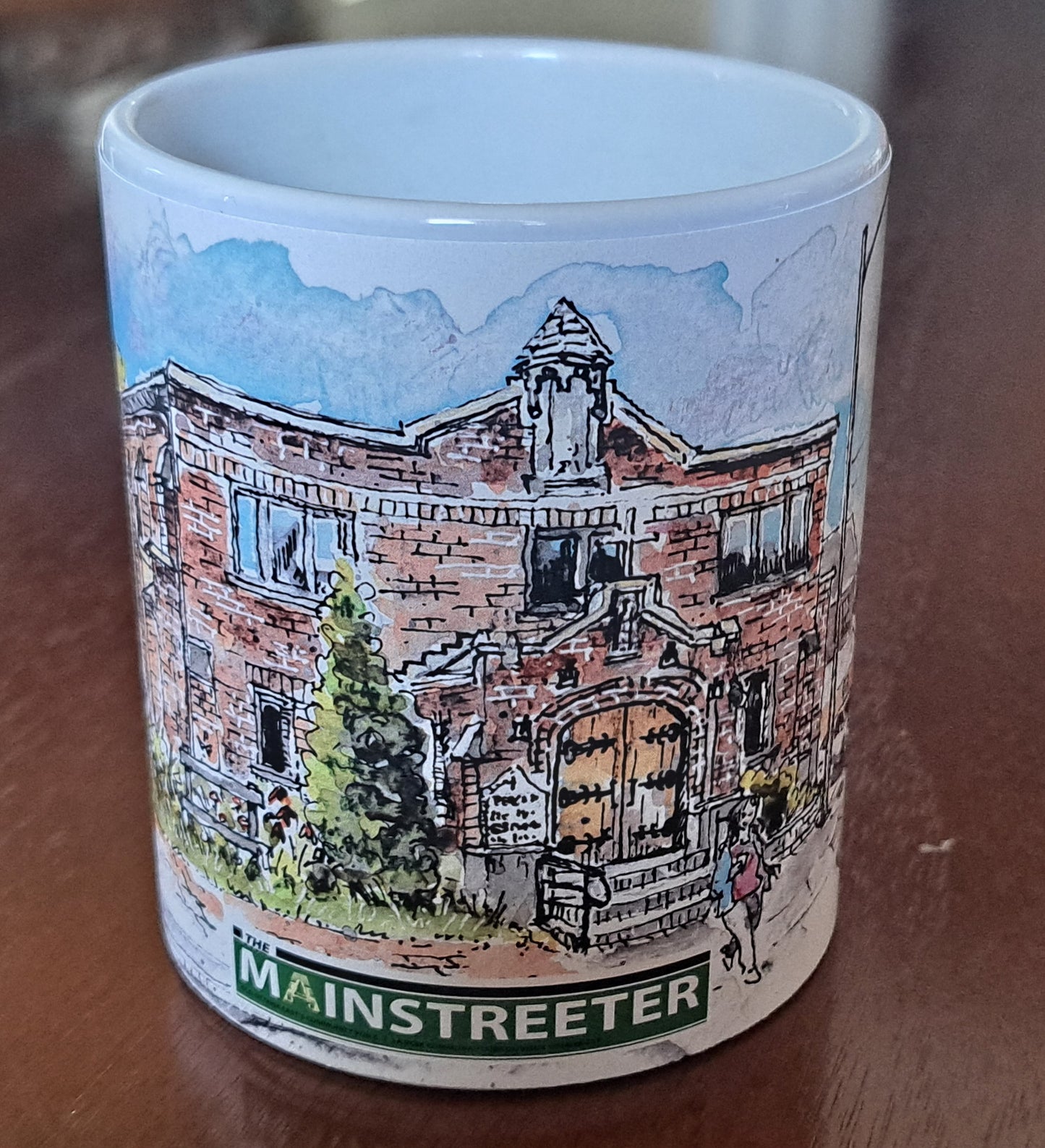 The Mainstreeter 'Latvian Church' Mug featuring Tim Hunt's Old Ottawa East sketches