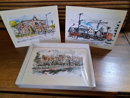 Tim Hunt's Old Ottawa East greeting cards (Box of 6 cards)
