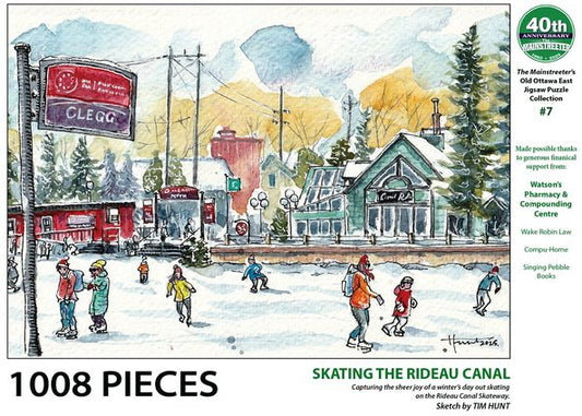 PUZZLE (1,008 Pieces) - The Mainstreeter's 40th Anniversary Jigsaw Puzzle (7 of 8) -  Skating the Rideau Canal
